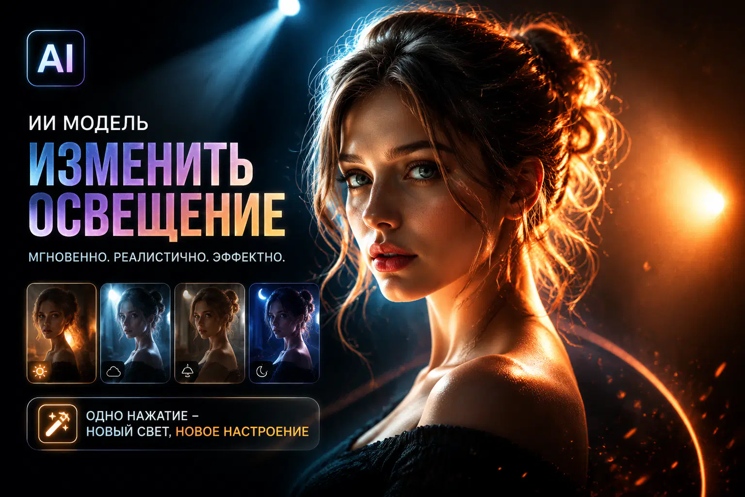 Изменить освещение
