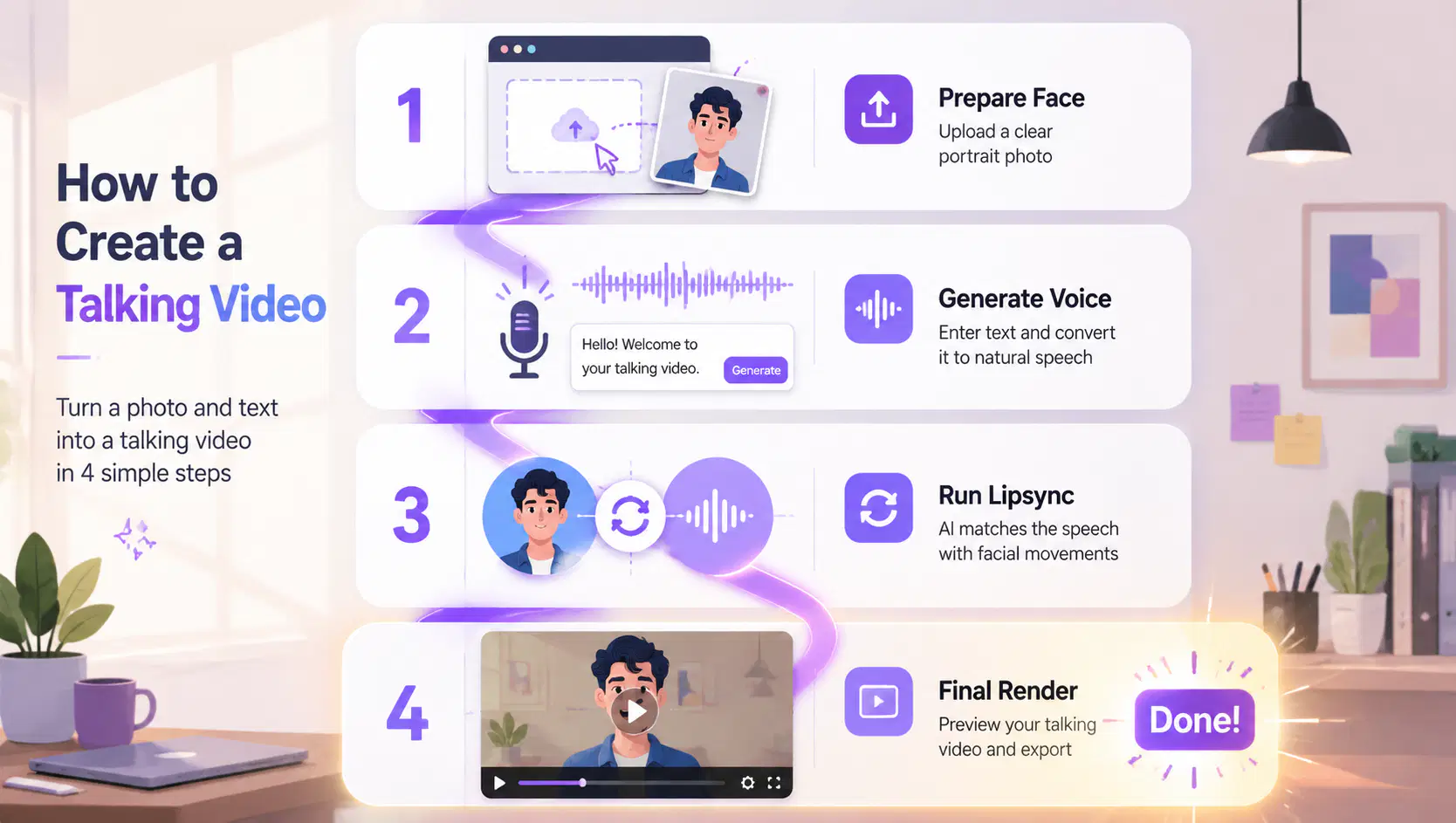 Интерфейс Syntet.ru — панель управления липсинк-видео