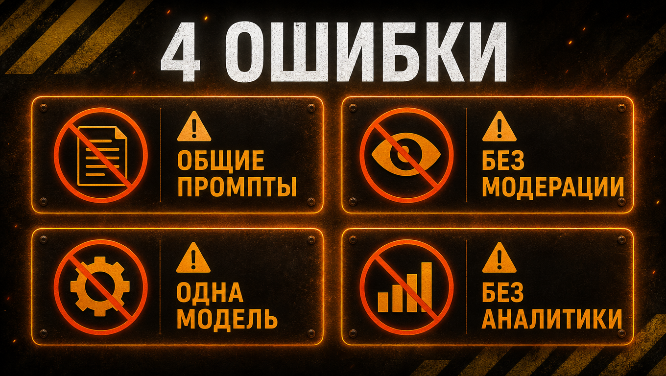 Четыре главные ошибки контент-завода и способы их избежать