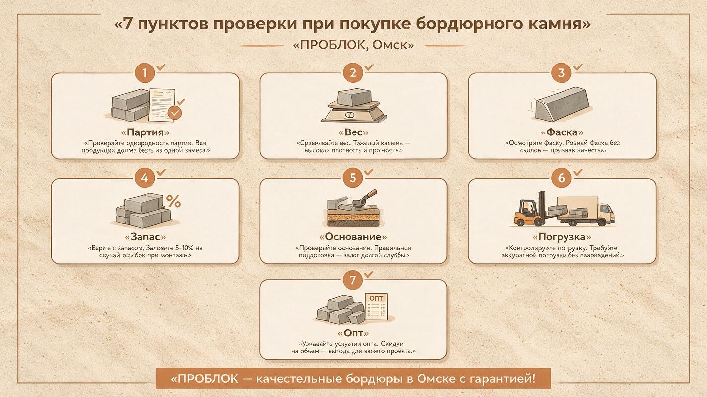 7 вопросов менеджеру при заказе бордюрного камня